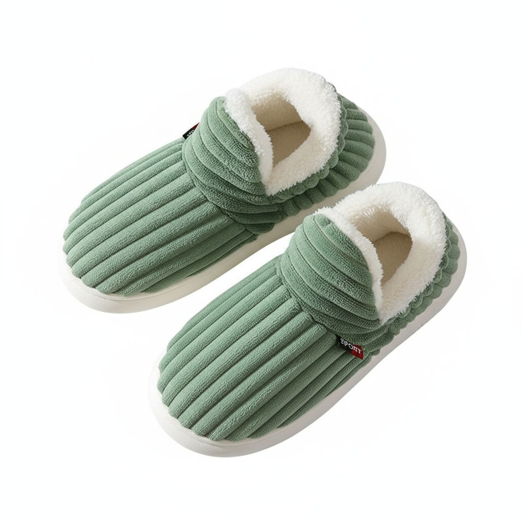 Evshine Soft Sole Slippers For Women Winter Fashion Women Fur Slippers Fuzzy Plush Men Slippers Warm Furry Women Cotton Shoes