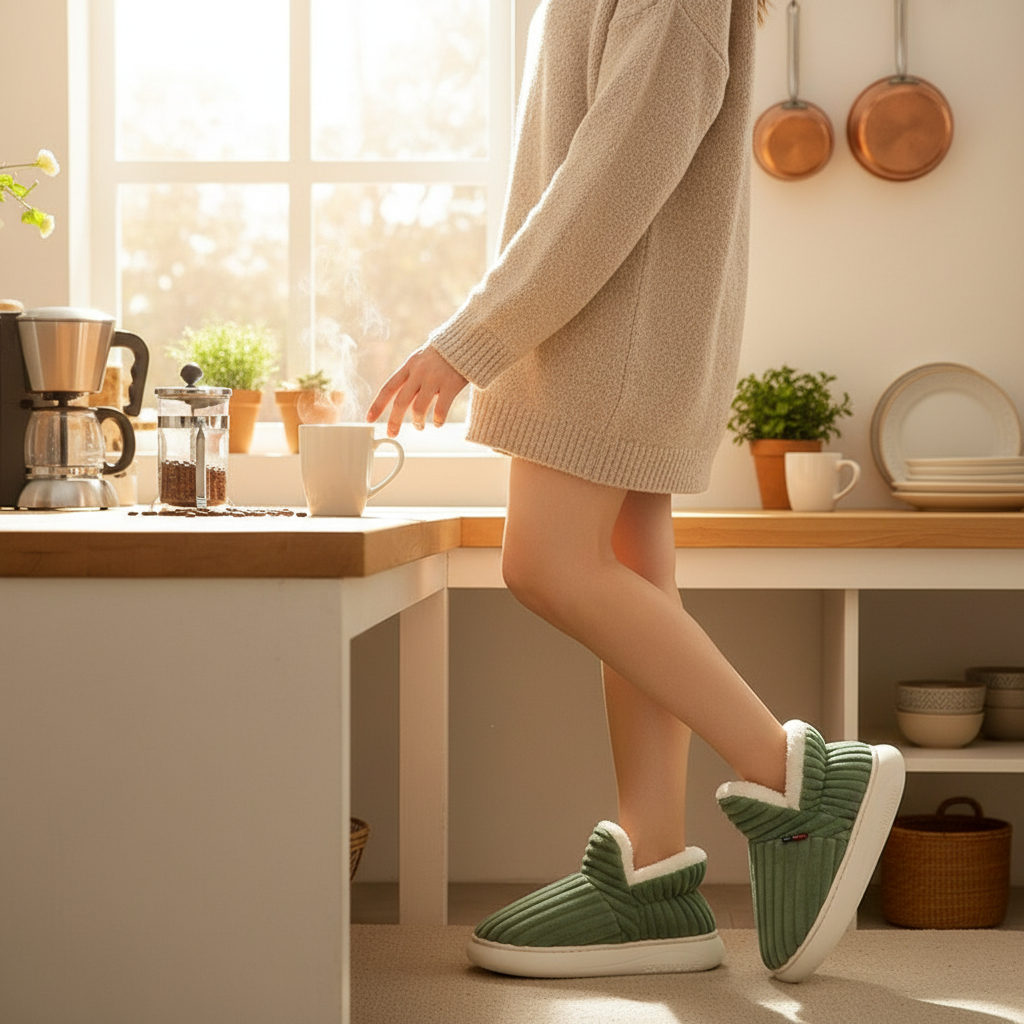 Evshine Soft Sole Slippers For Women Winter Fashion Women Fur Slippers Fuzzy Plush Men Slippers Warm Furry Women Cotton Shoes